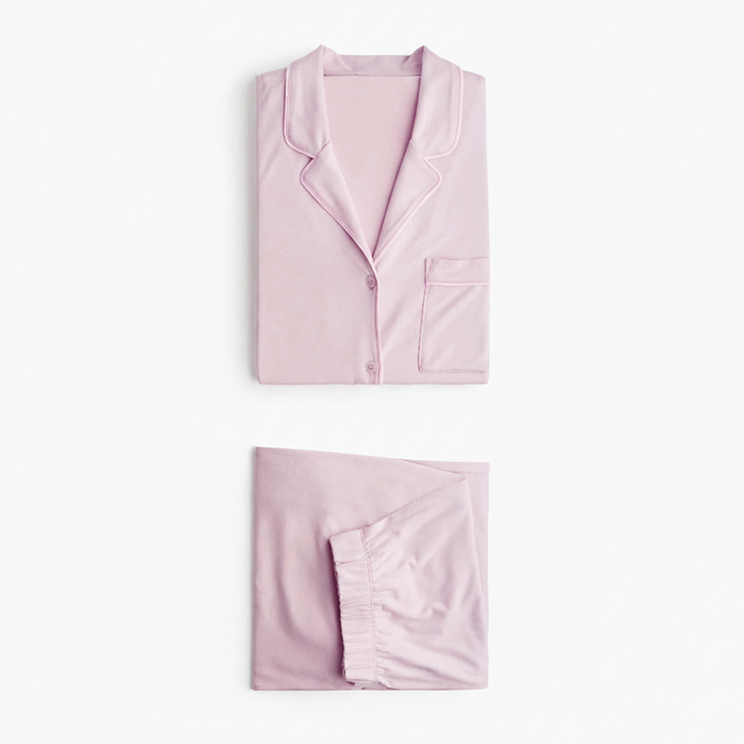 Cloud Pajama Set - Blush Pink