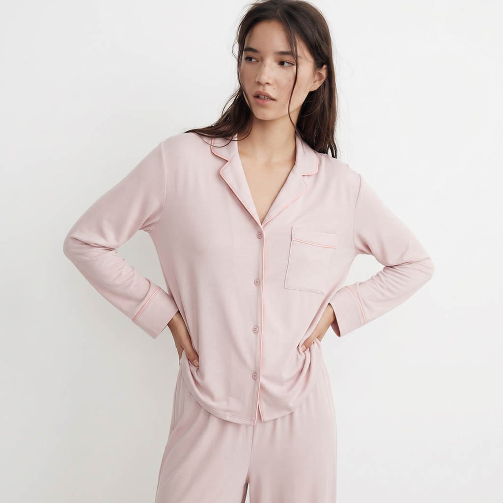 Cloud Pajama Set - Dusty Pink