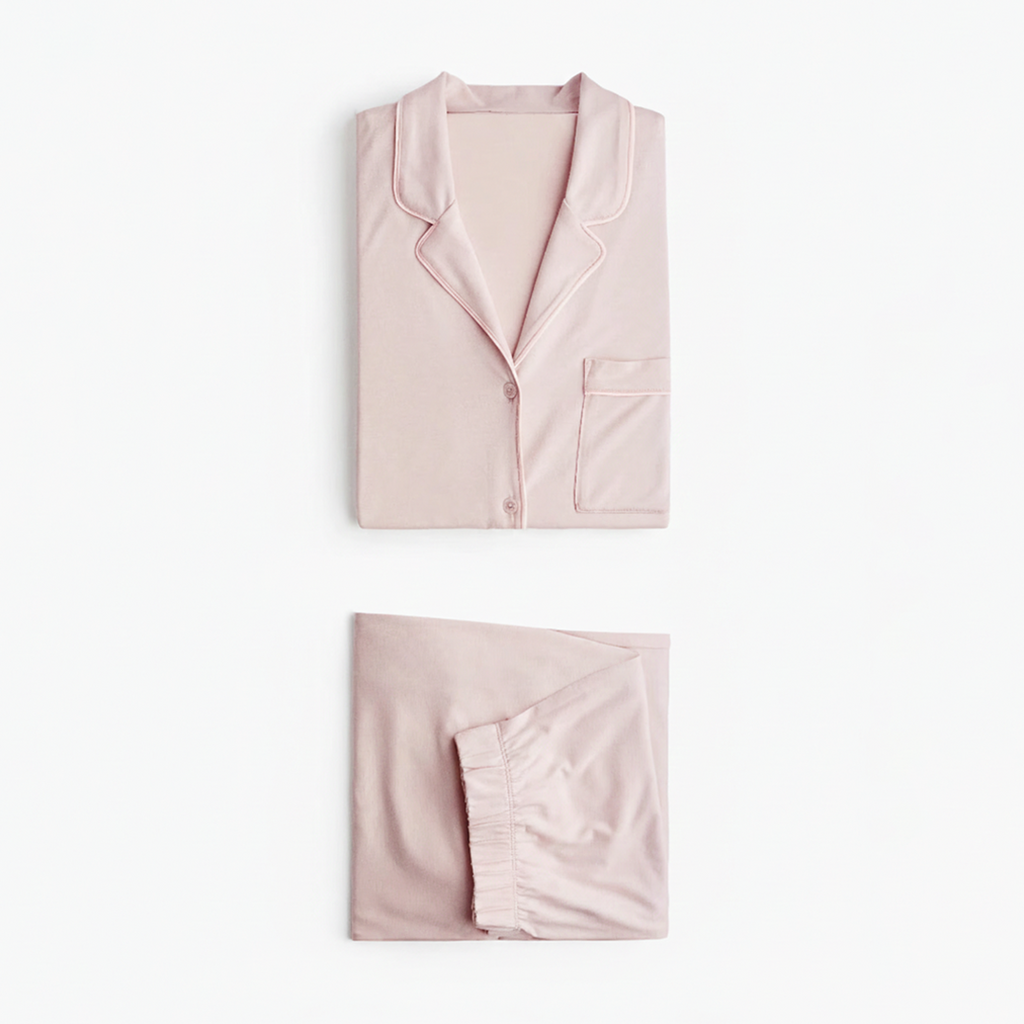 Cloud Pajama Set - Dusty Pink