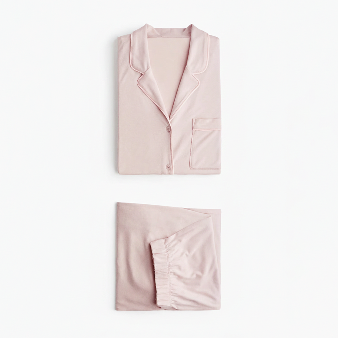 Cloud Pajama Set - Dusty Pink