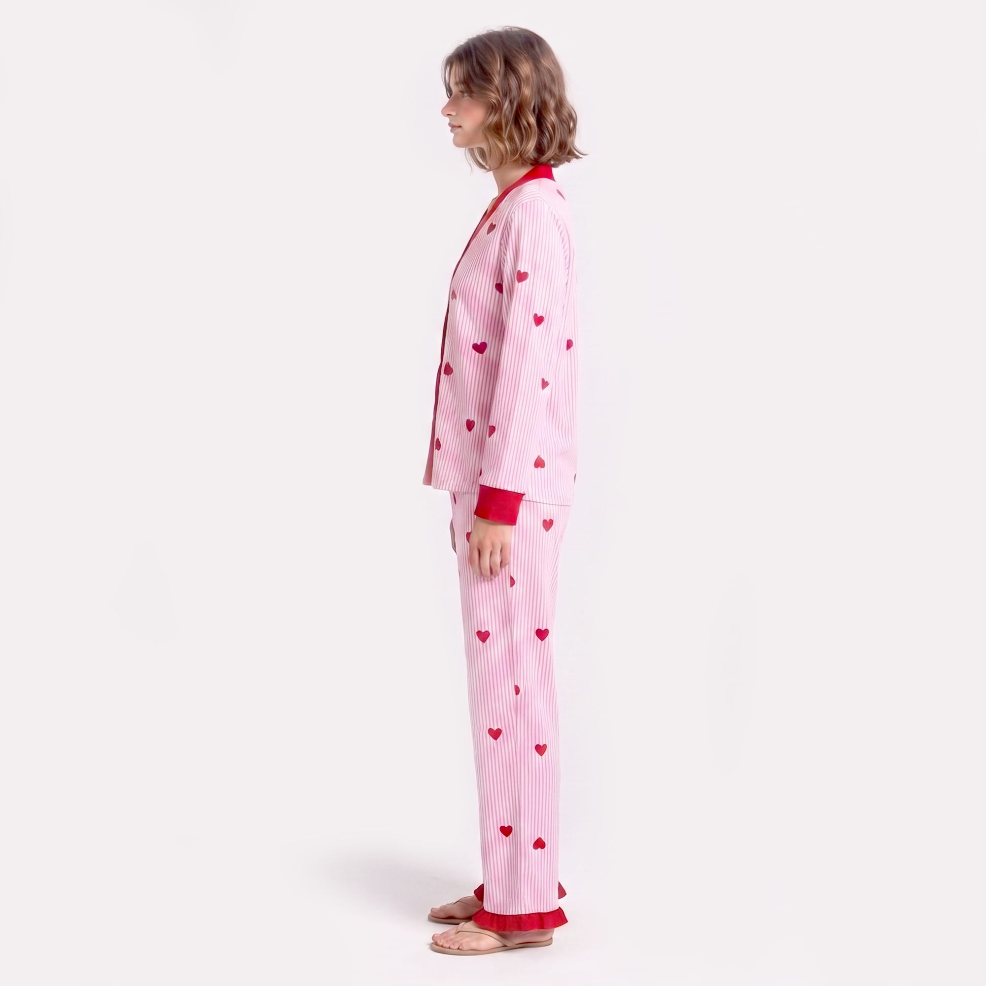 Vybe - Soft Cotton Lounge Set - Love Notes
