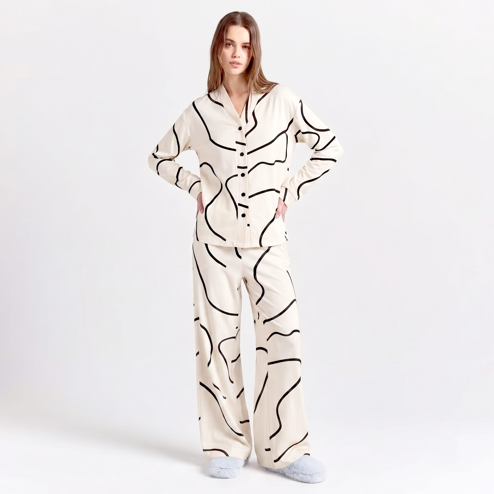 Vybe - Soft Cotton Lounge Set - Abstract Muse