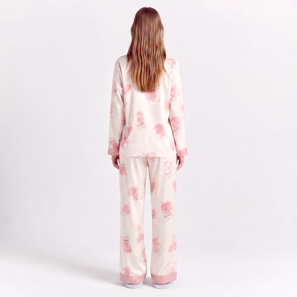 Vybe - Soft Cotton Lounge Set - Teddy Hugs