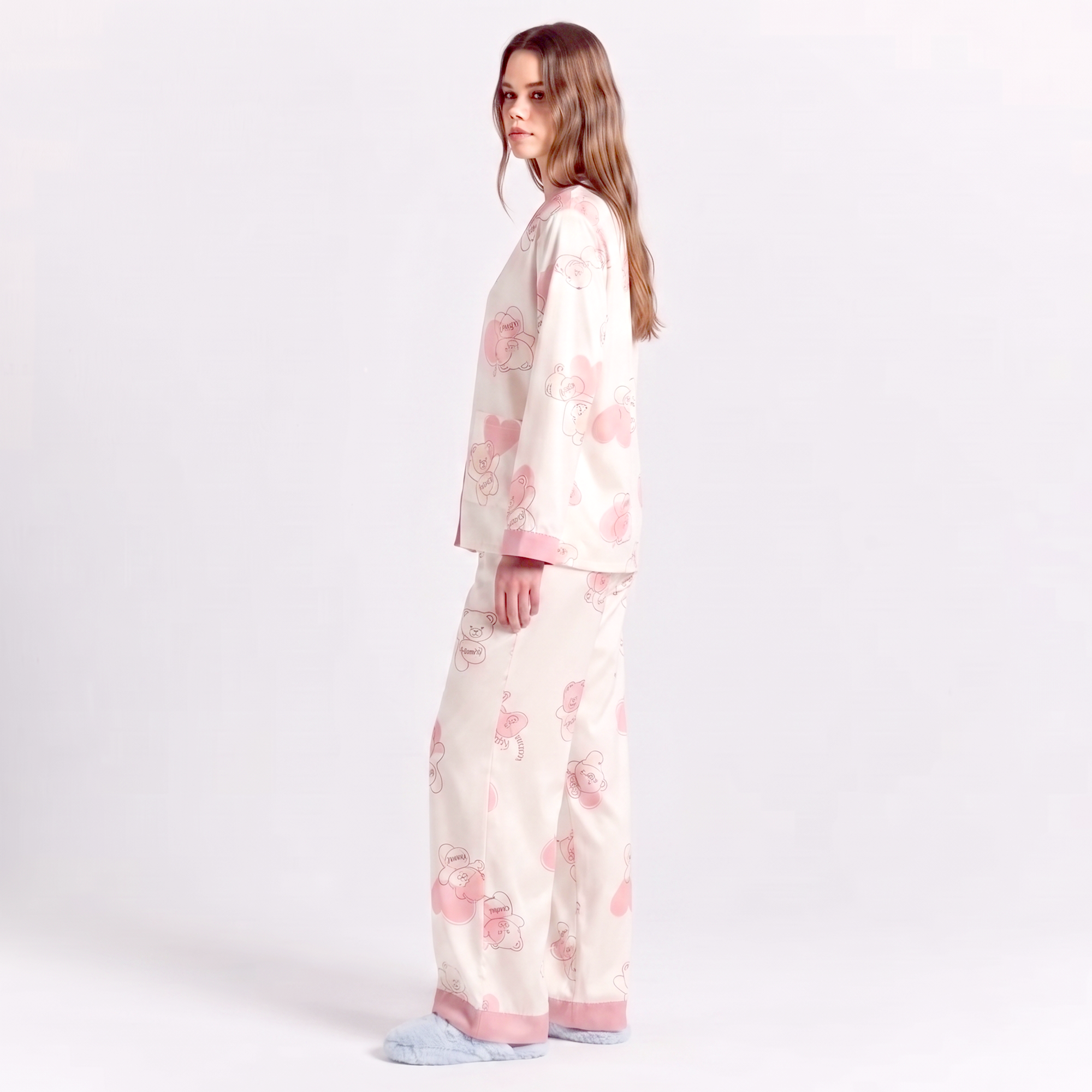 Vybe - Soft Cotton Lounge Set - Teddy Hugs