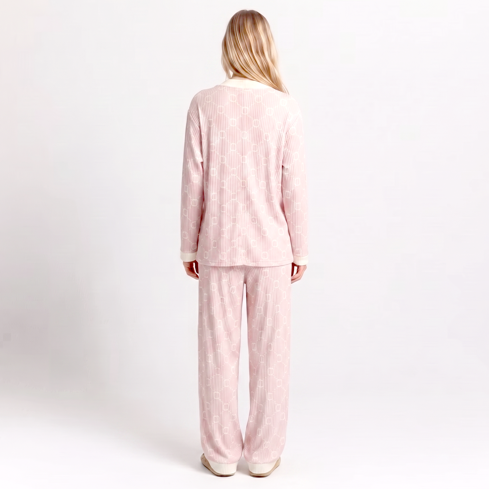 Vybe - Soft Cotton Lounge Set - Pink Orbit