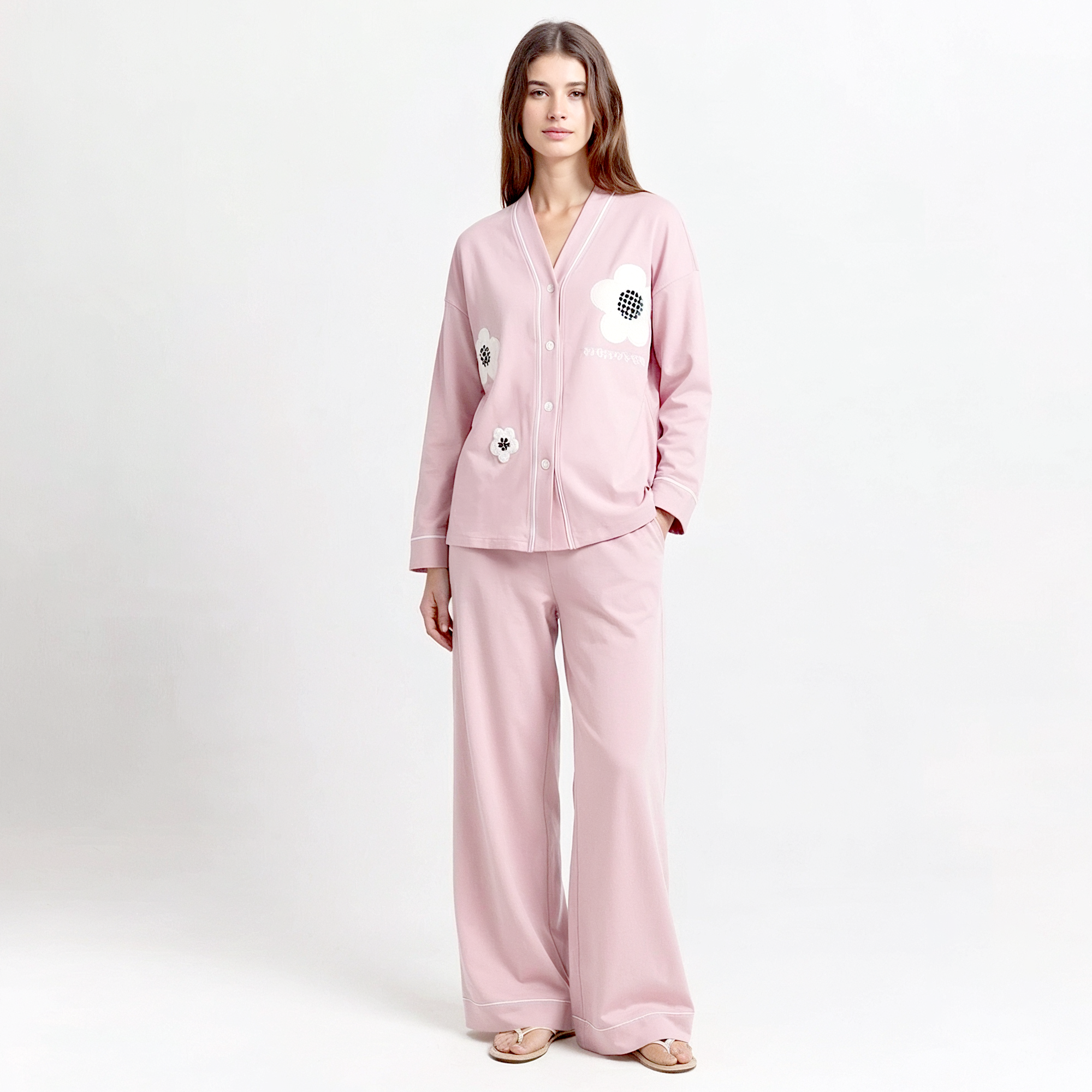 Vybe - Soft Cotton Lounge Set - Spring Bloom