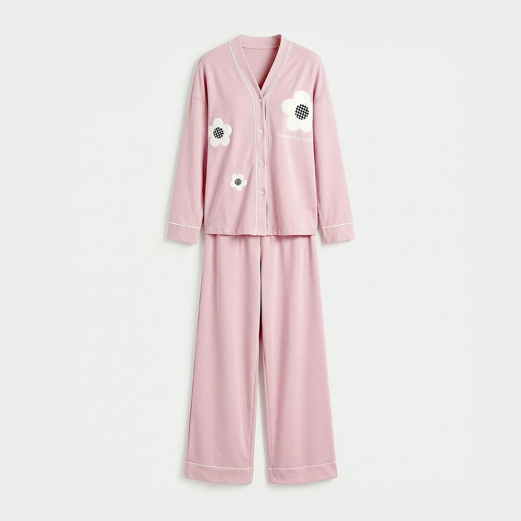 Vybe - Soft Cotton Lounge Set - Spring Bloom