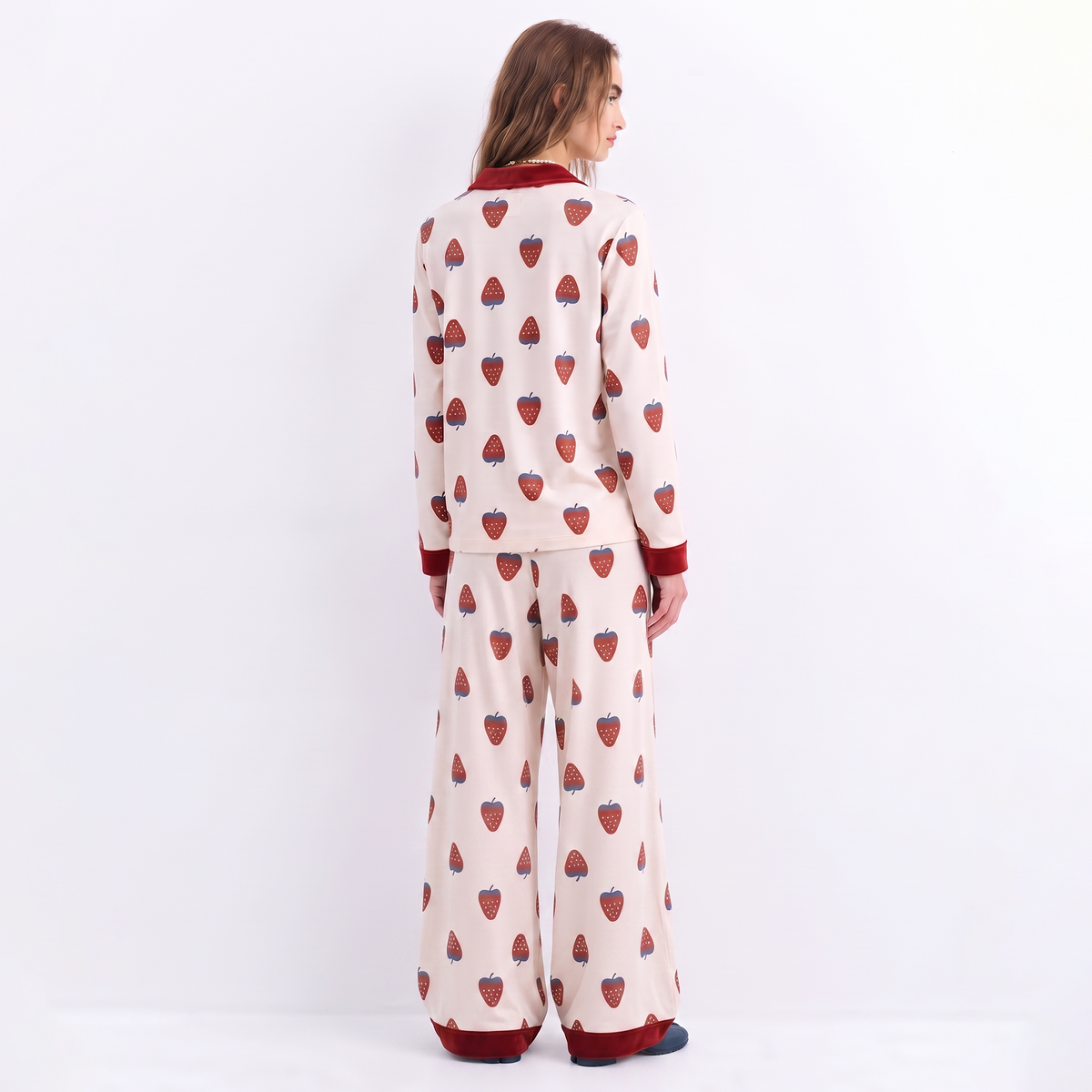 Vybe - Soft Cotton Lounge Set - Berry Muse