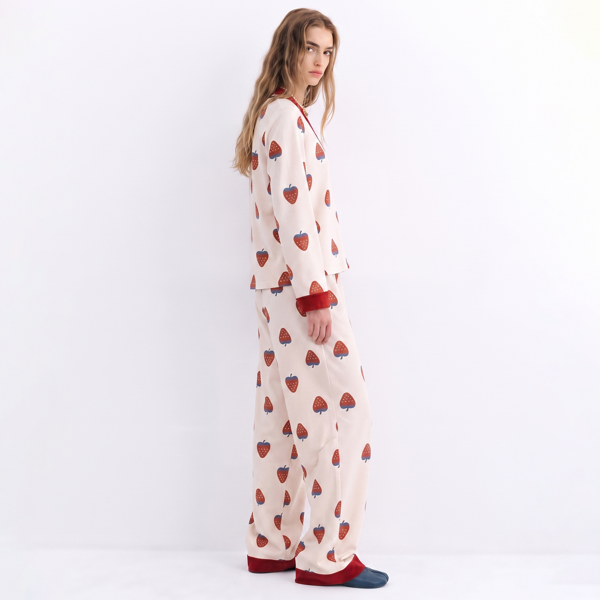 Vybe - Soft Cotton Lounge Set - Berry Muse