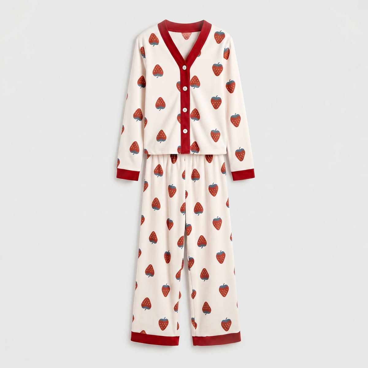 Vybe - Soft Cotton Lounge Set - Berry Muse
