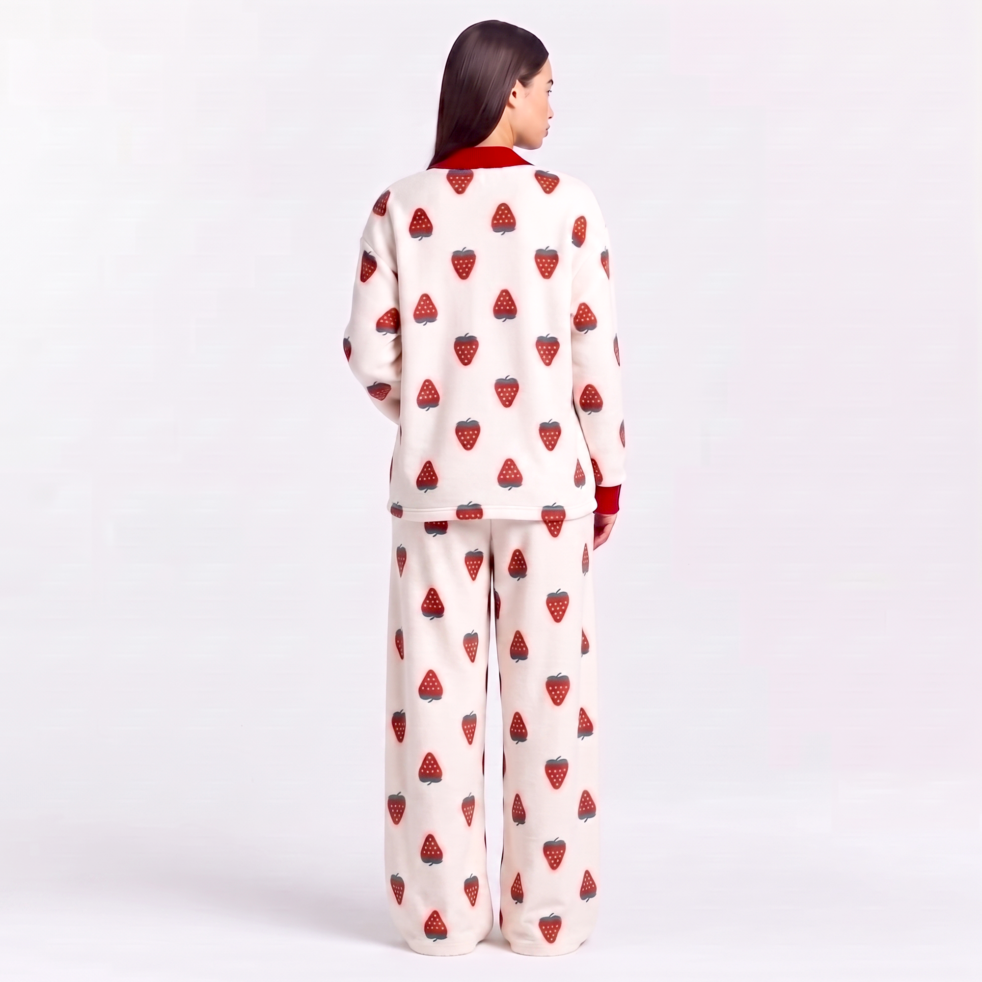 Vybe - Soft Cotton Lounge Set - Berry Muse