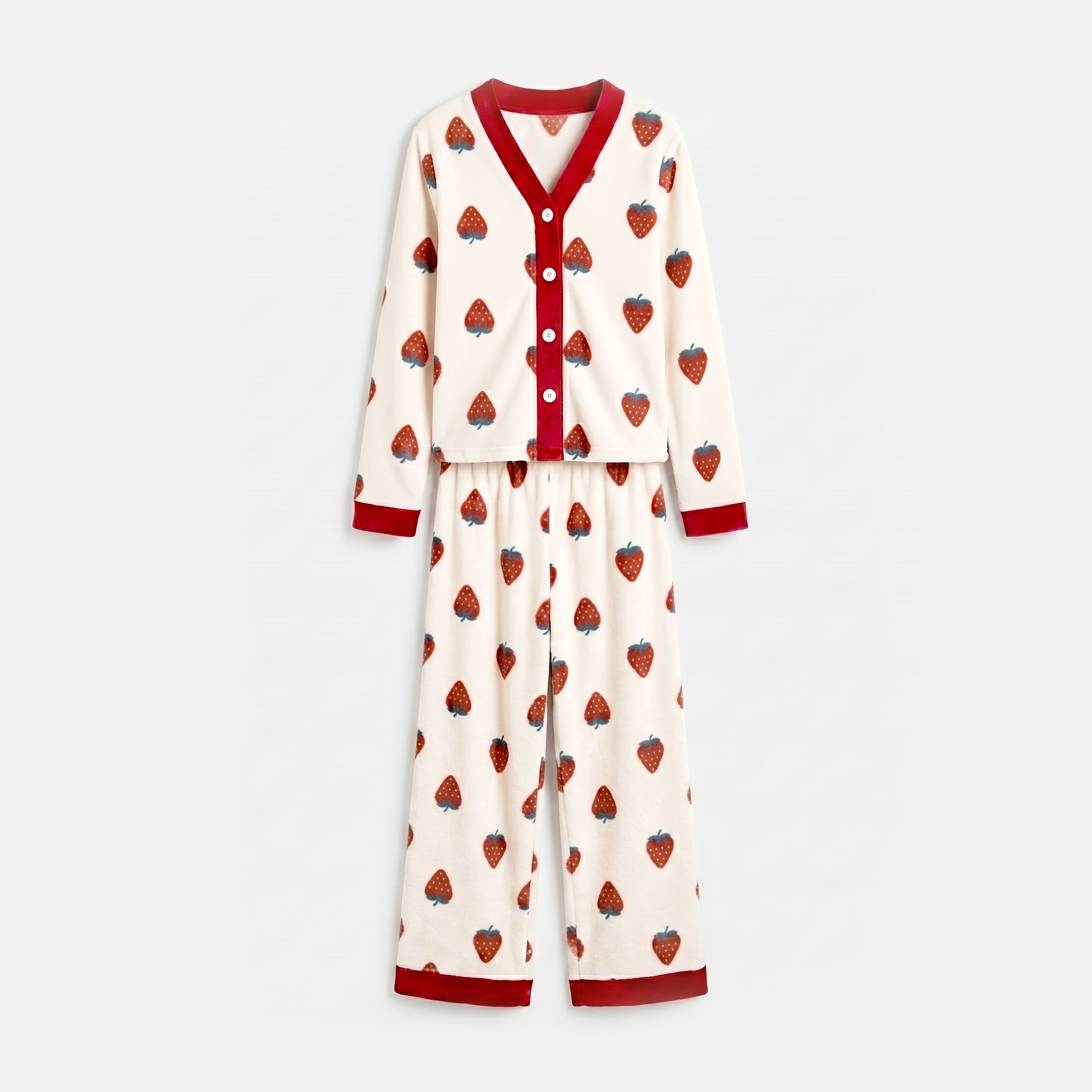 Vybe - Soft Cotton Lounge Set - Berry Muse