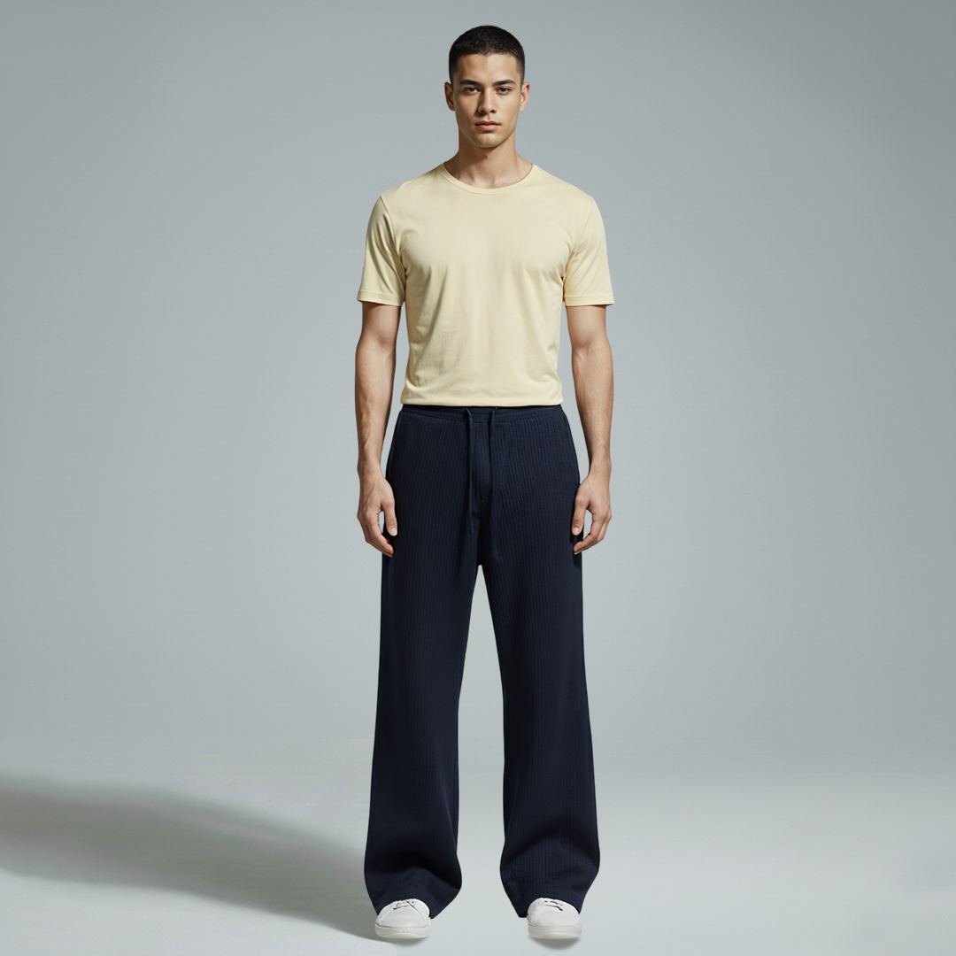 Vybe - Comfot Ess Trouser - Navyblue