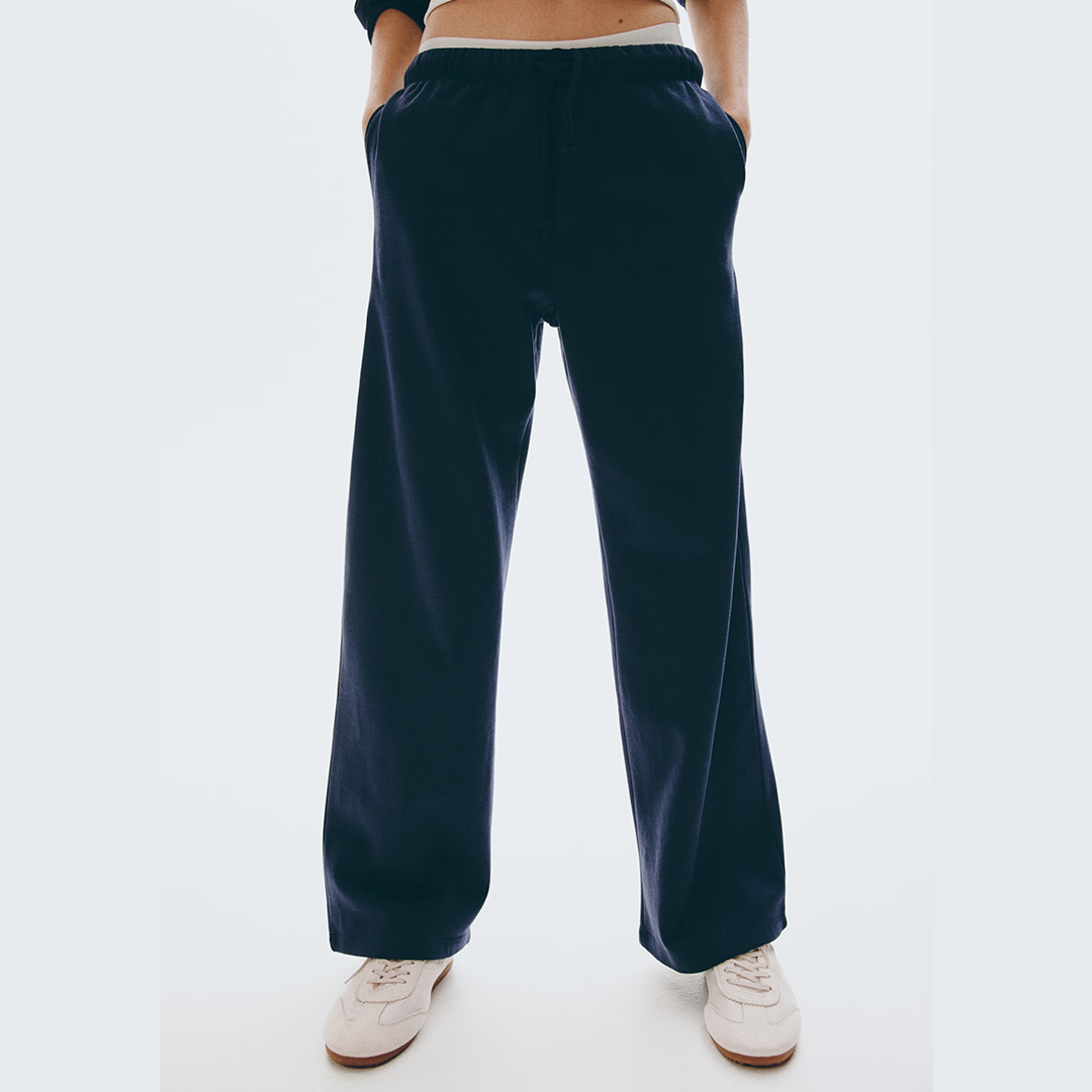 Vybe - Wide Pull-On Trouser | Navy Blue
