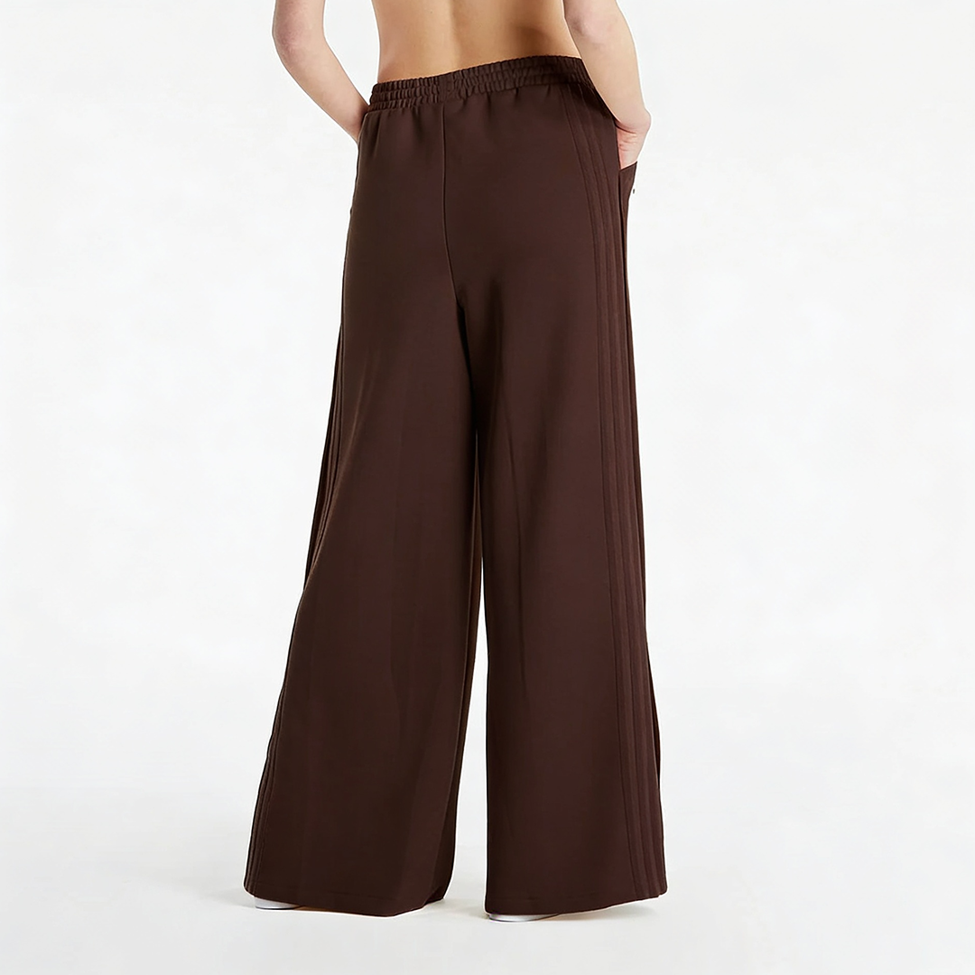 Vybe - Women Smart Pocket Wide-leg Trouser - Mocha