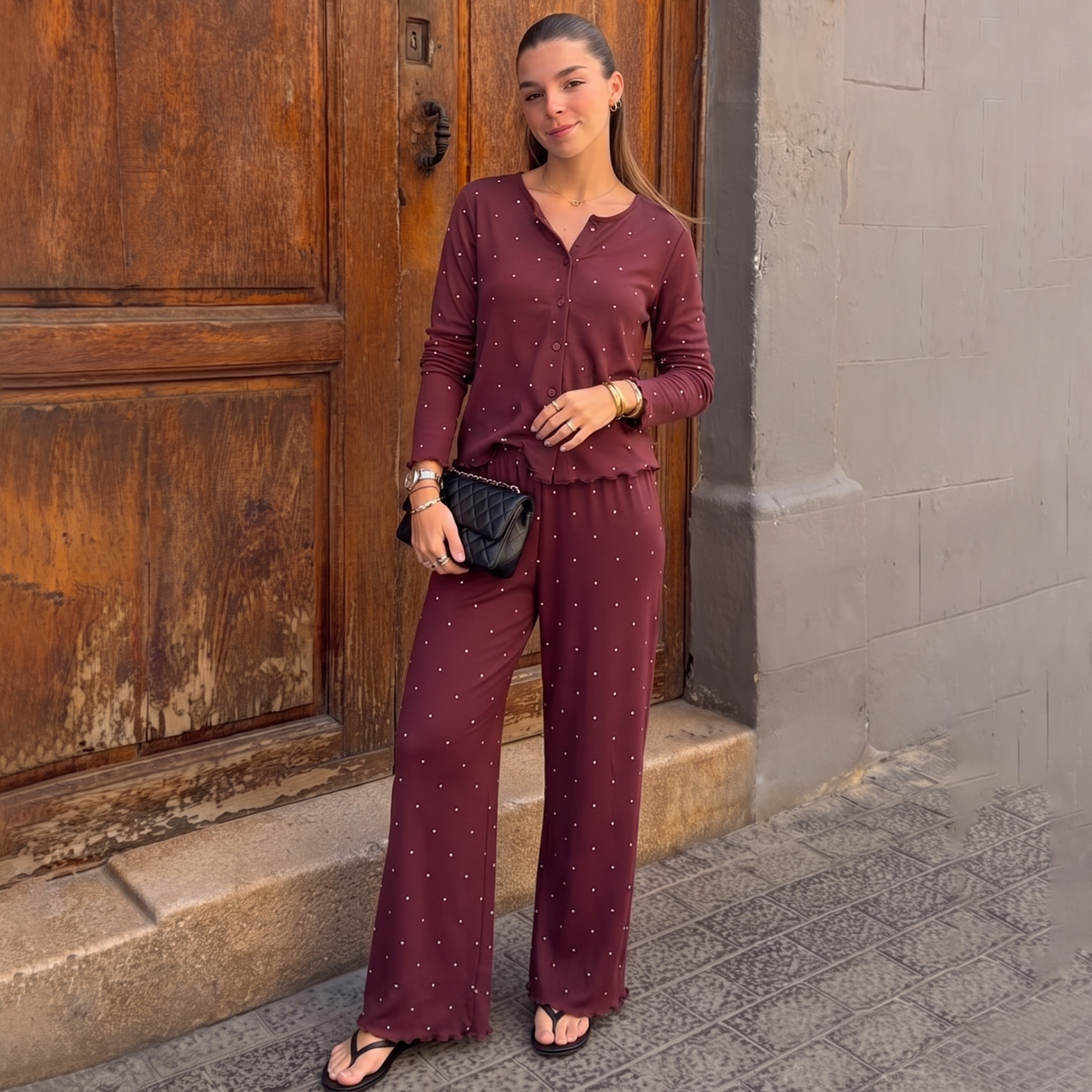 Vybe - Ivory Dream Set - Maroon