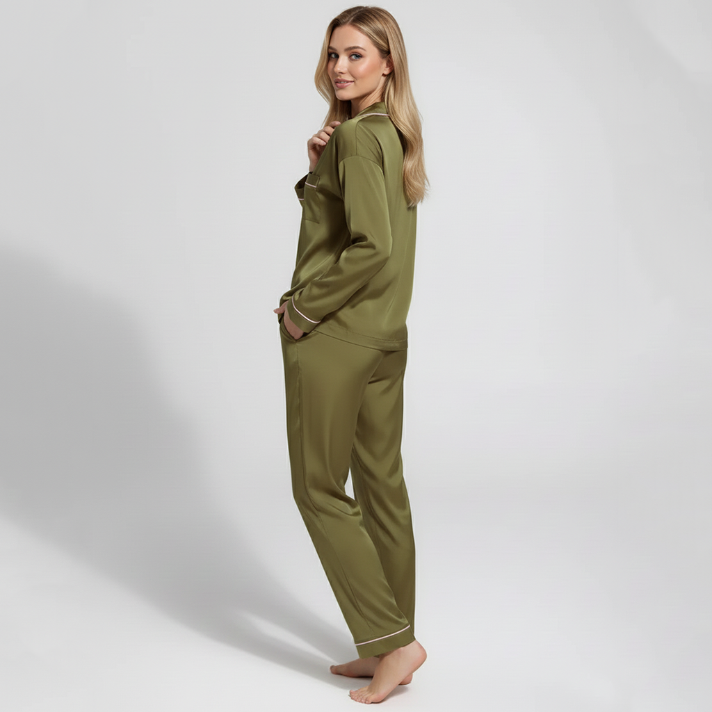 VYBE - PJ SET- Olive Green