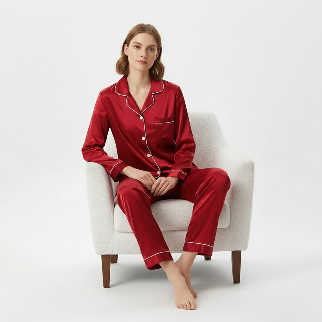 VYBE - PJ SET- Silk Red