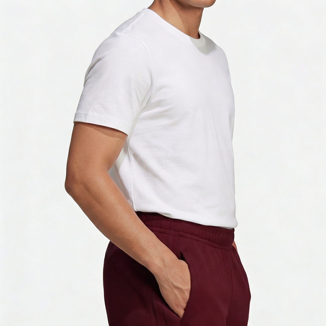 Vybe - Men Tiro 3-Stripes Wide-leg Pleated Pants - Maroon