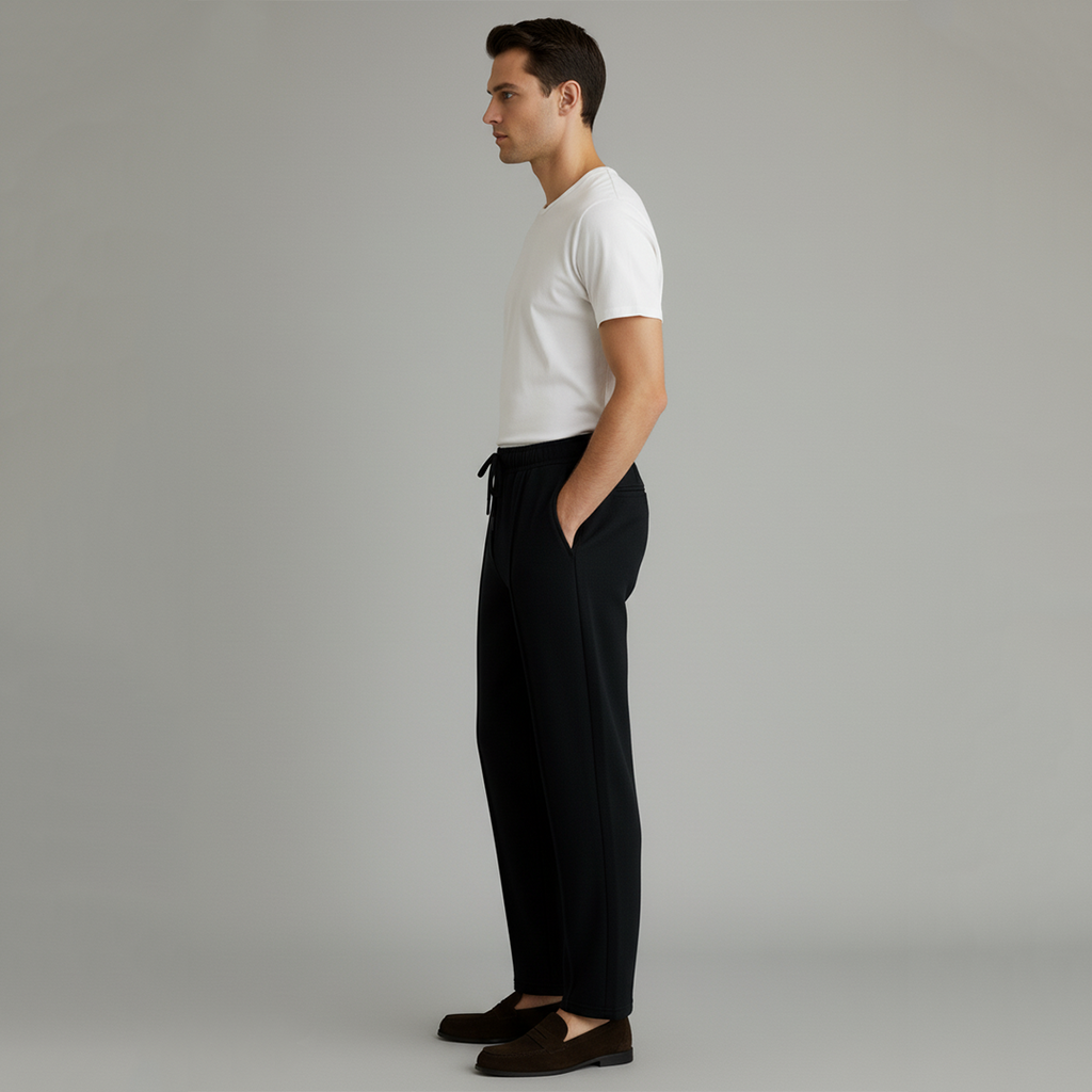 Vybe - Pleated Trouser - Black
