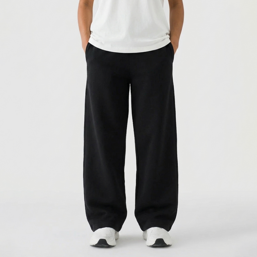 Vybe - Men Wide Pull-On Trouser | Black