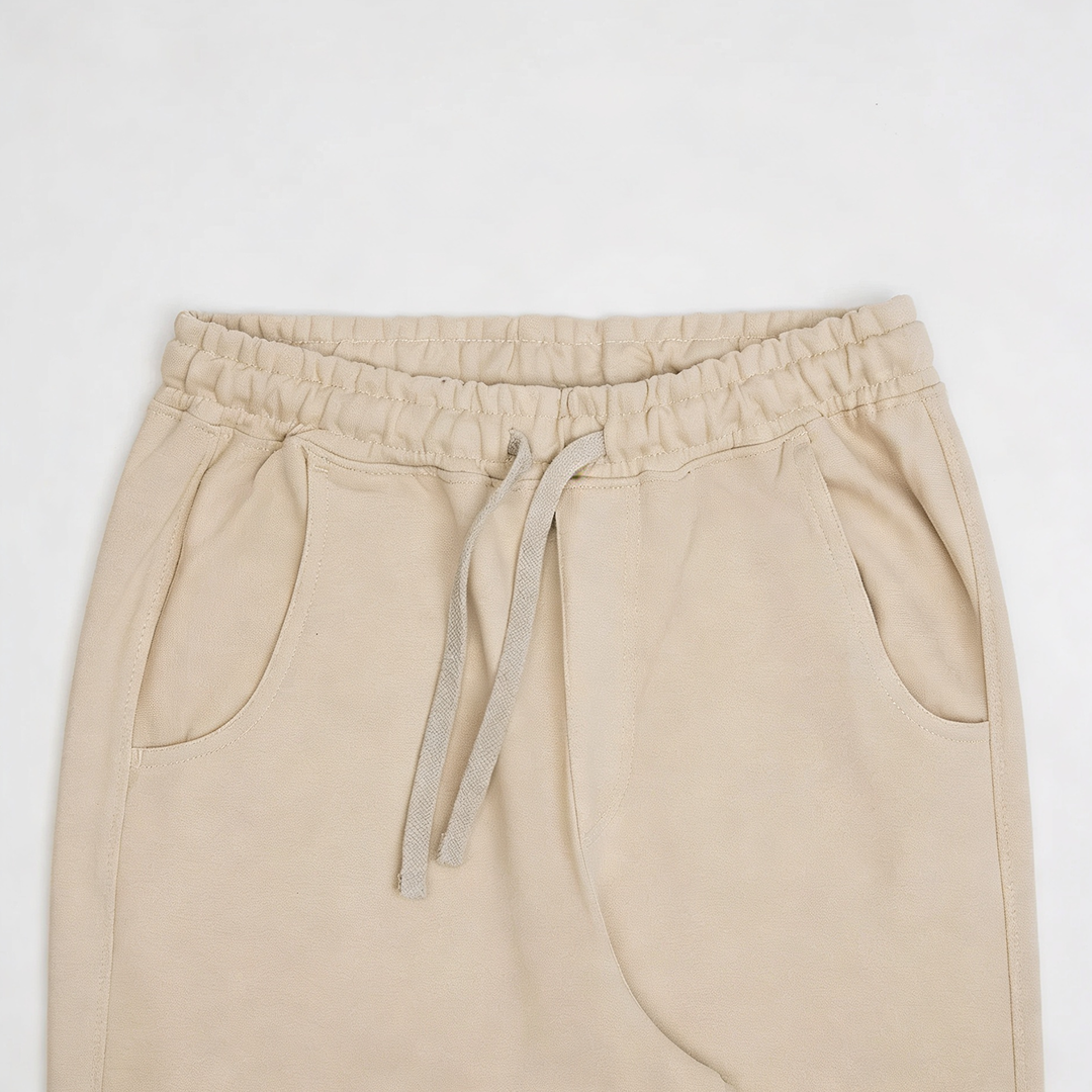 Vybe - Men Wide Pull-On Trouser | Oatmilk