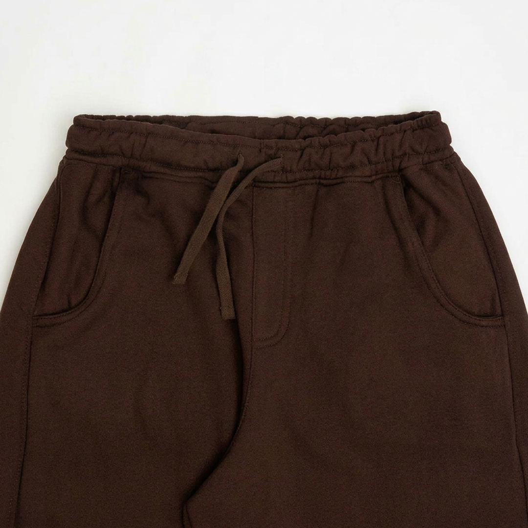 Vybe - Men Wide Pull-On Trouser | Mocha Brown
