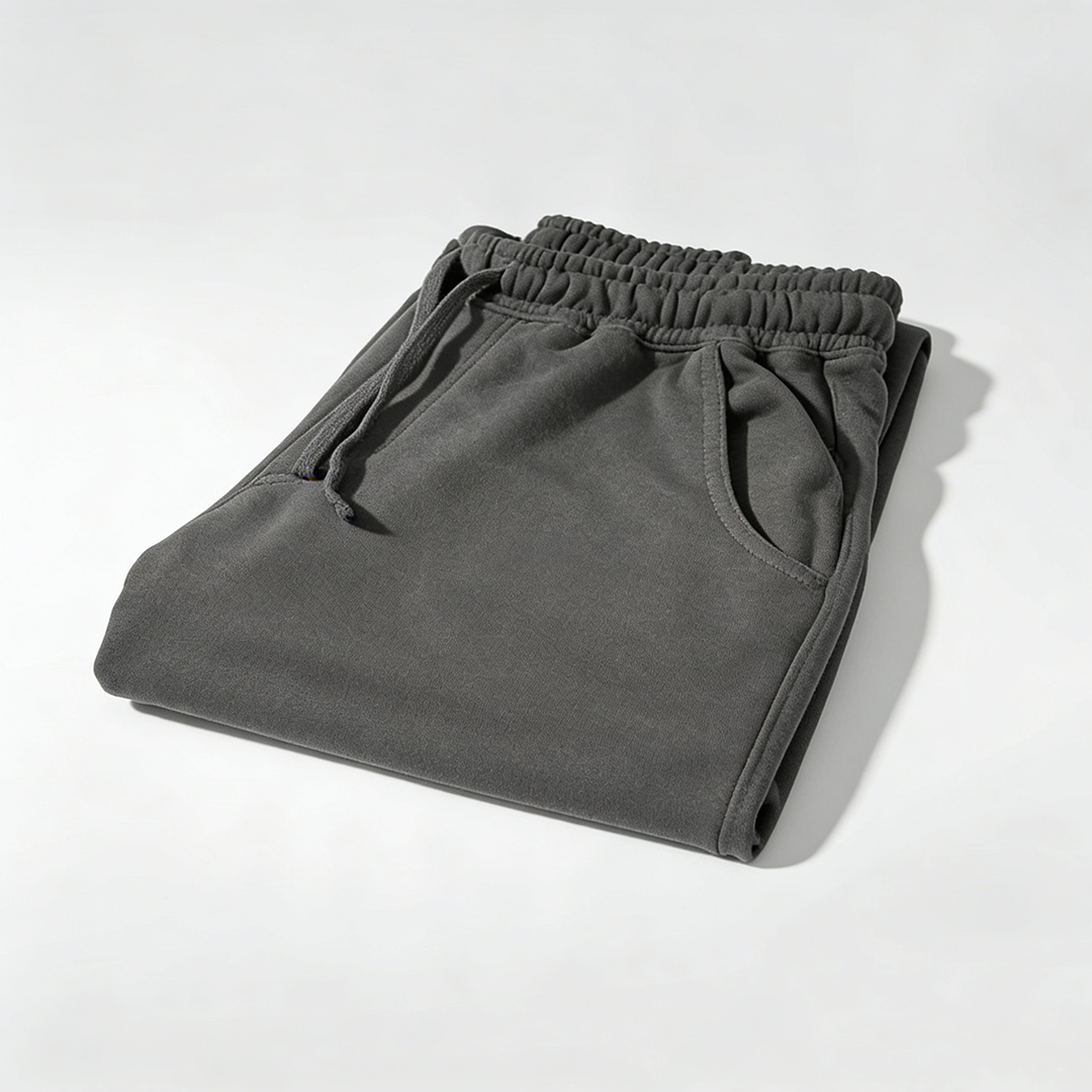 Vybe - Men Wide Pull-On Trouser | Dark Grey
