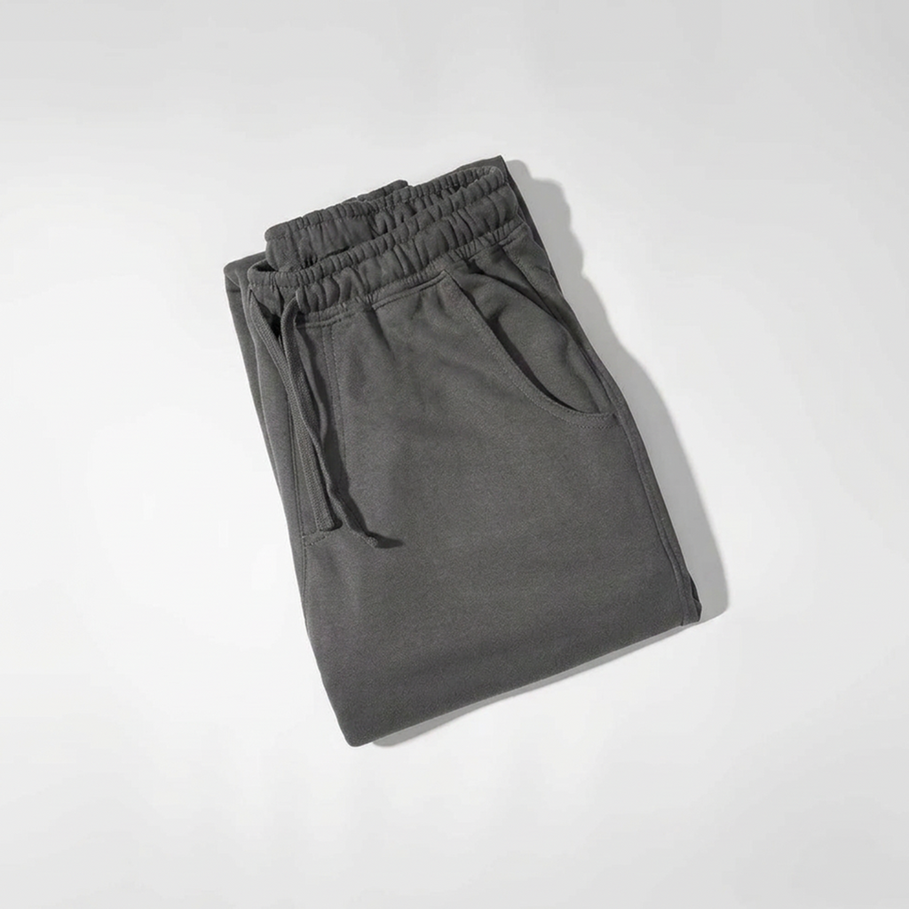 Vybe - Men Wide Pull-On Trouser | Dark Grey