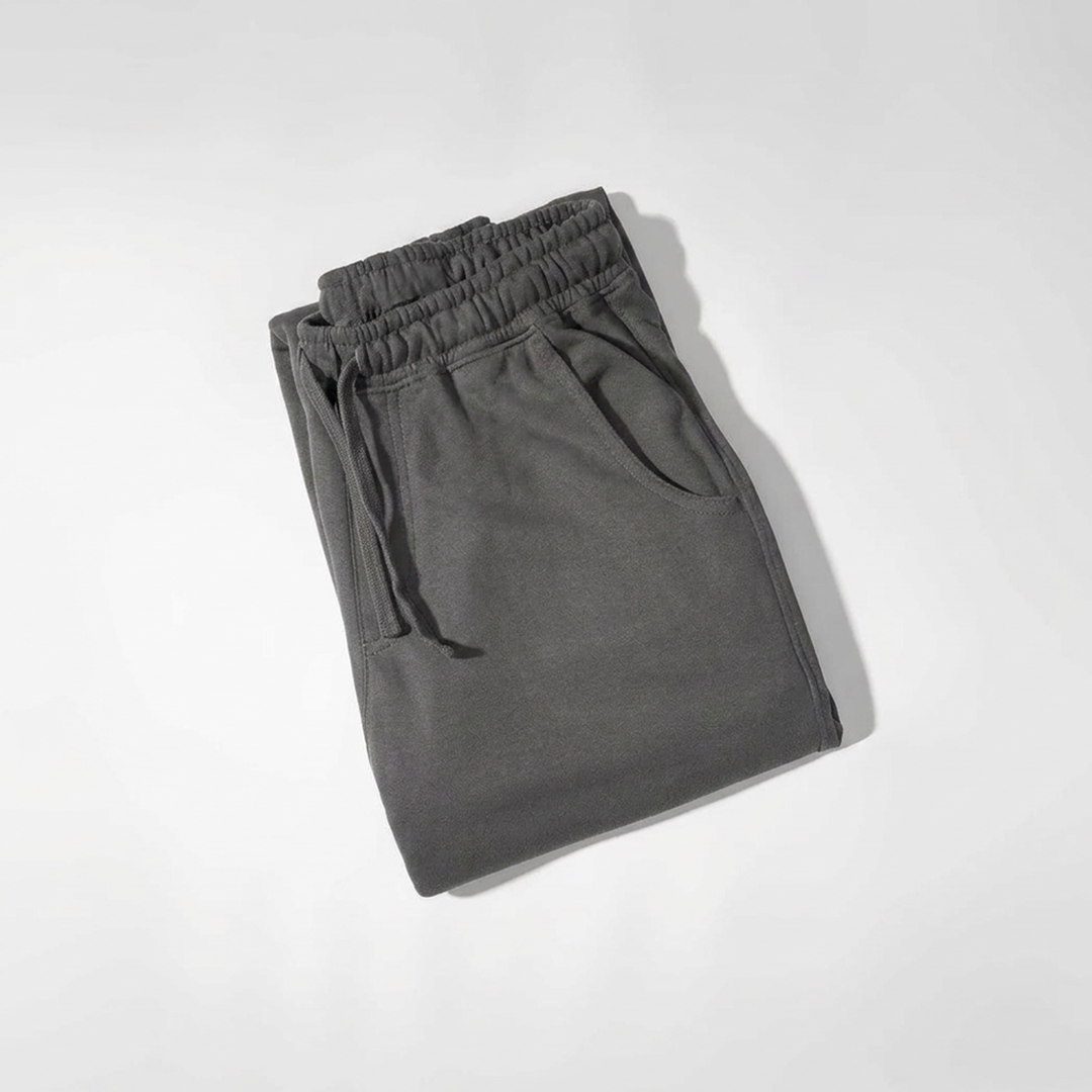Vybe - Men Wide Pull-On Trouser | Dark Grey