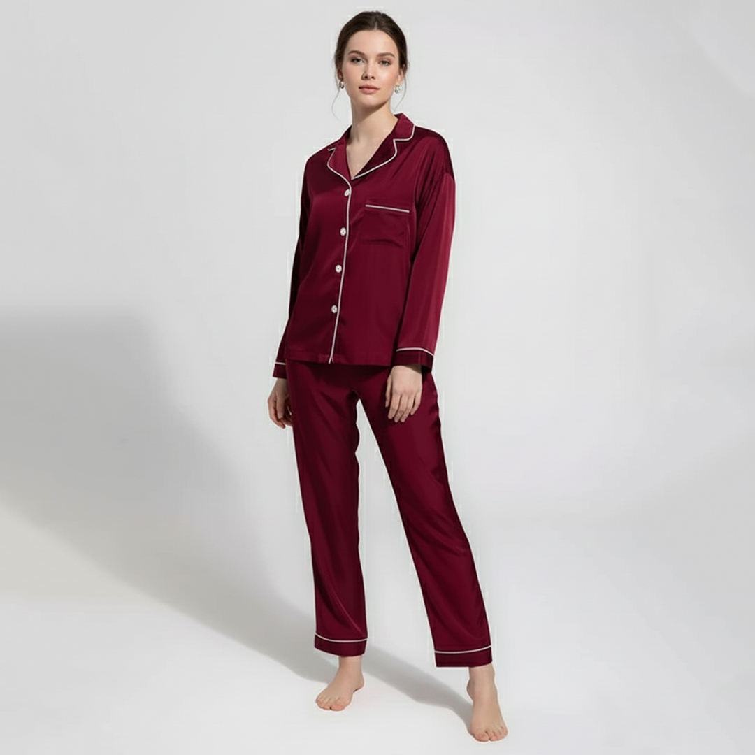 VYBE - PJ SET (Maroon)