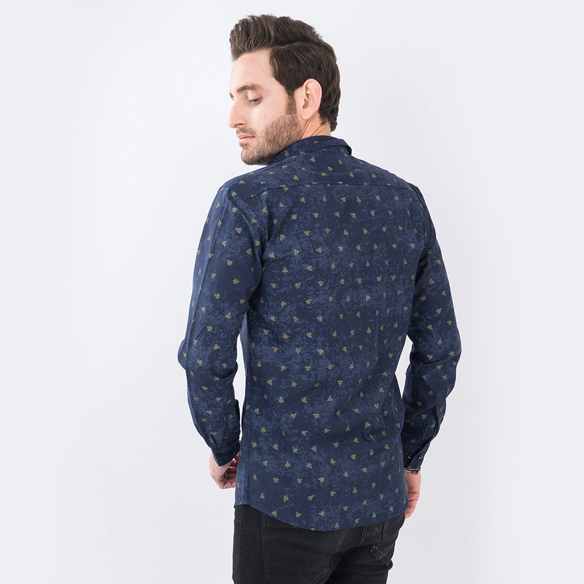 VYBE- Casual Shirts Blue