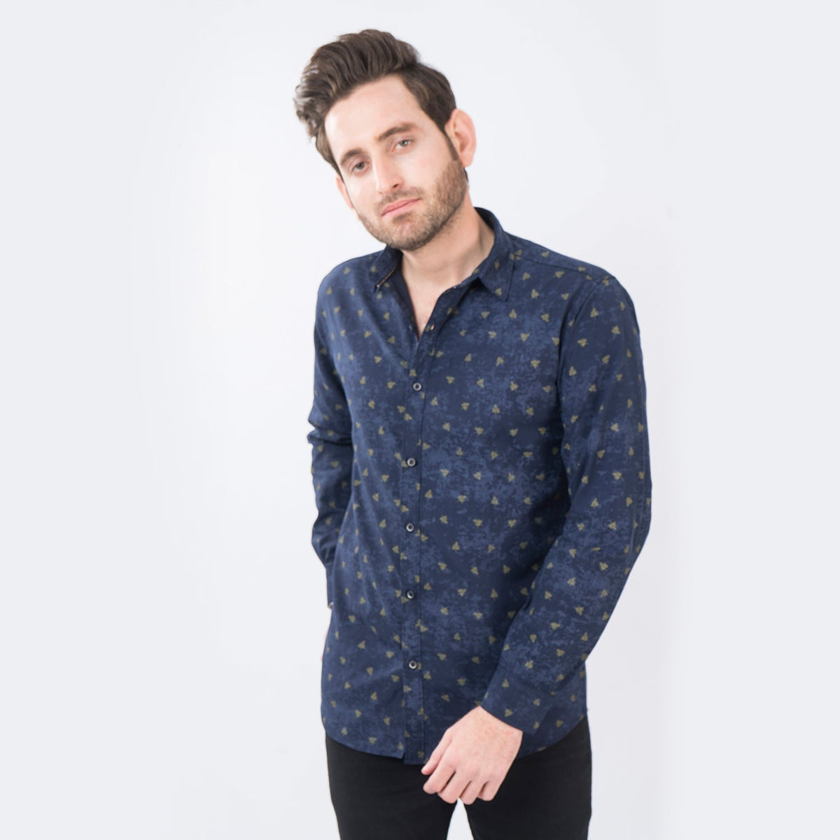 VYBE- Casual Shirts Blue