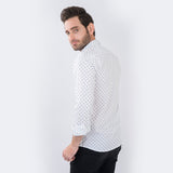 VYBE- White patterned Shirt