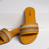 VYBE - Plane Swate Slide- Brown