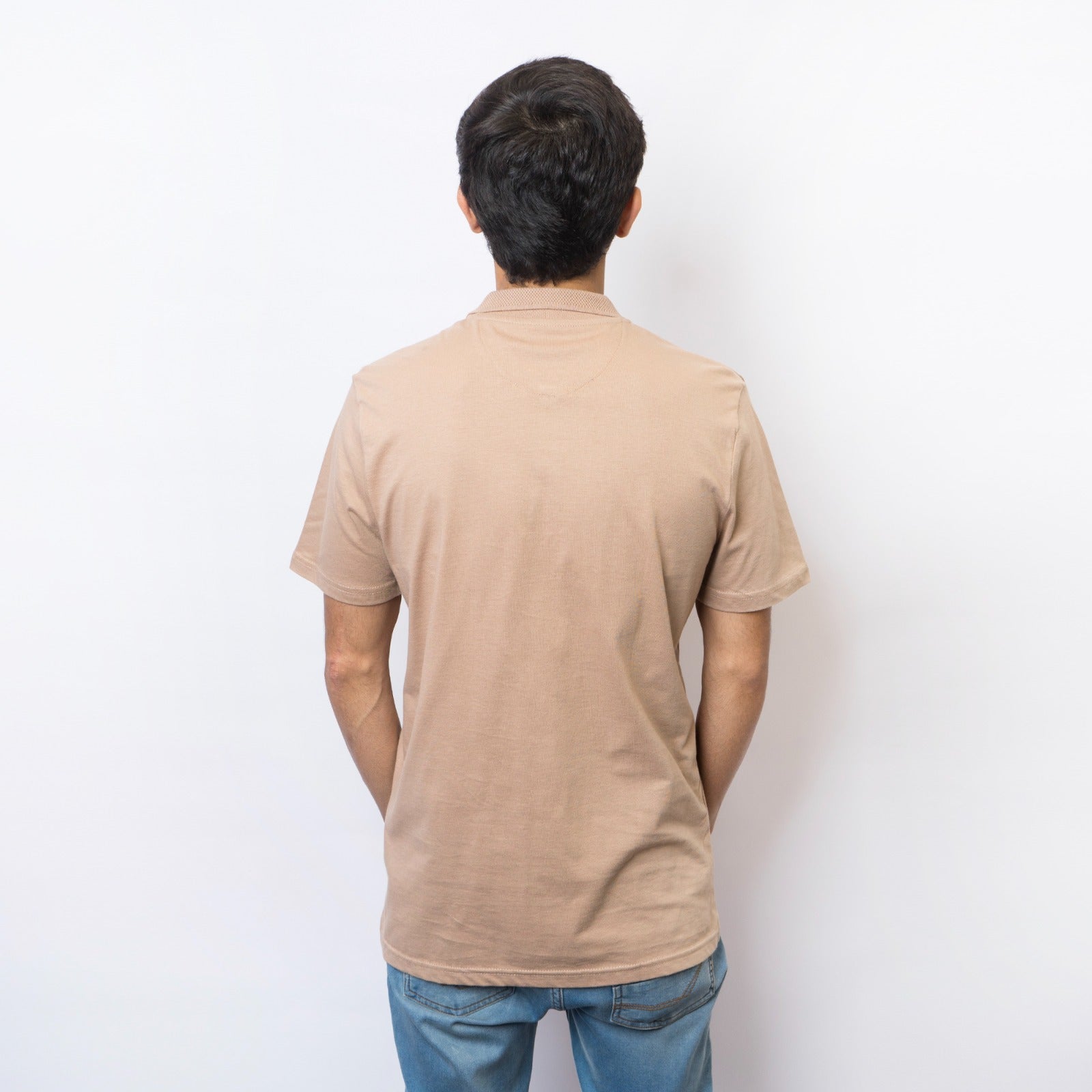 VYBE -Printed T Shirt-Beige Polo