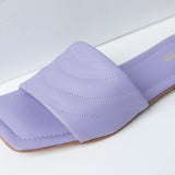 VYBE - Round Quliting Slide-Lilac