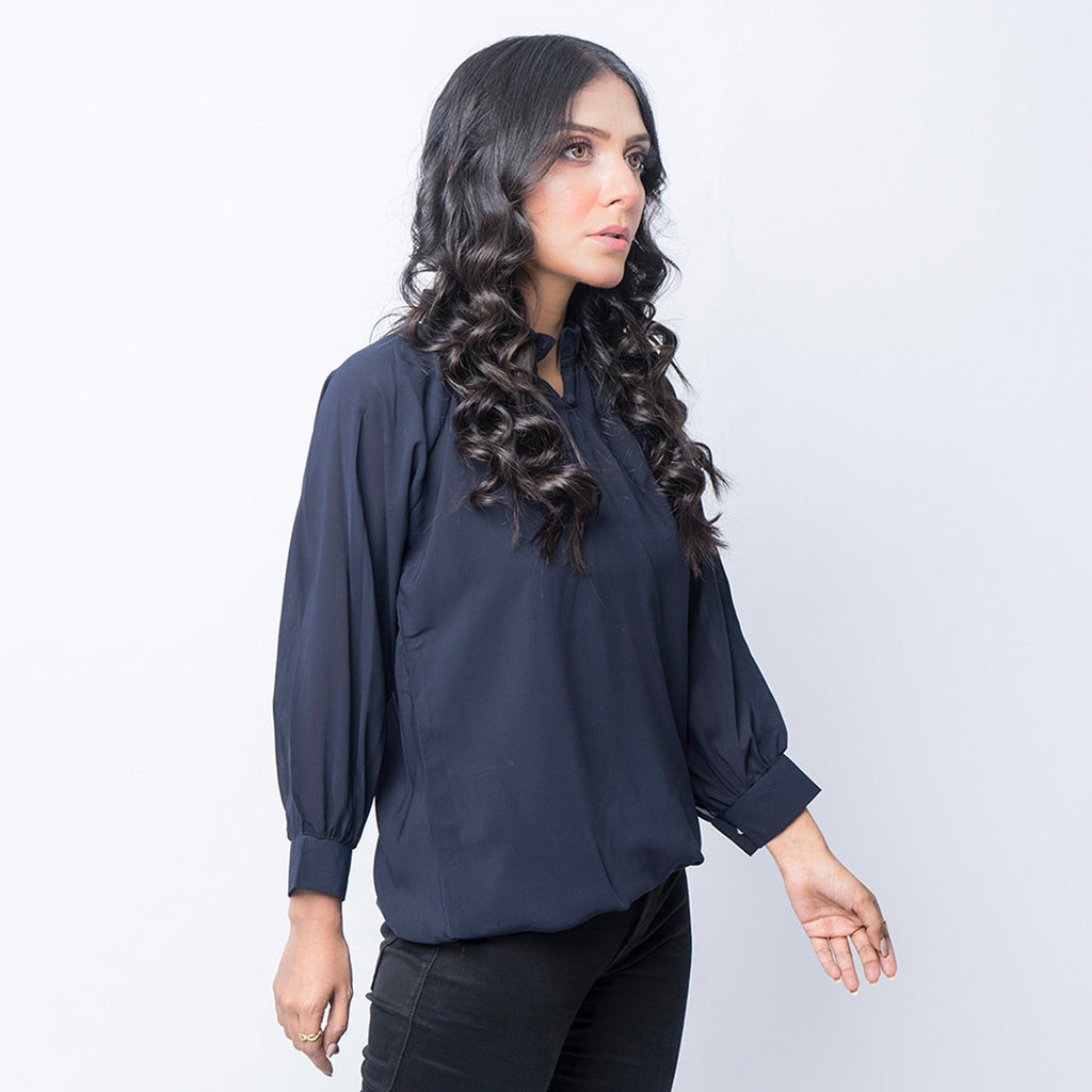 VYBE - Navy Blue Top