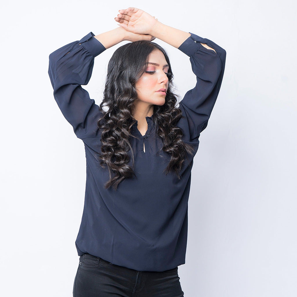 VYBE - Navy Blue Top