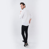 VYBE - Casual Solid Shirts- White