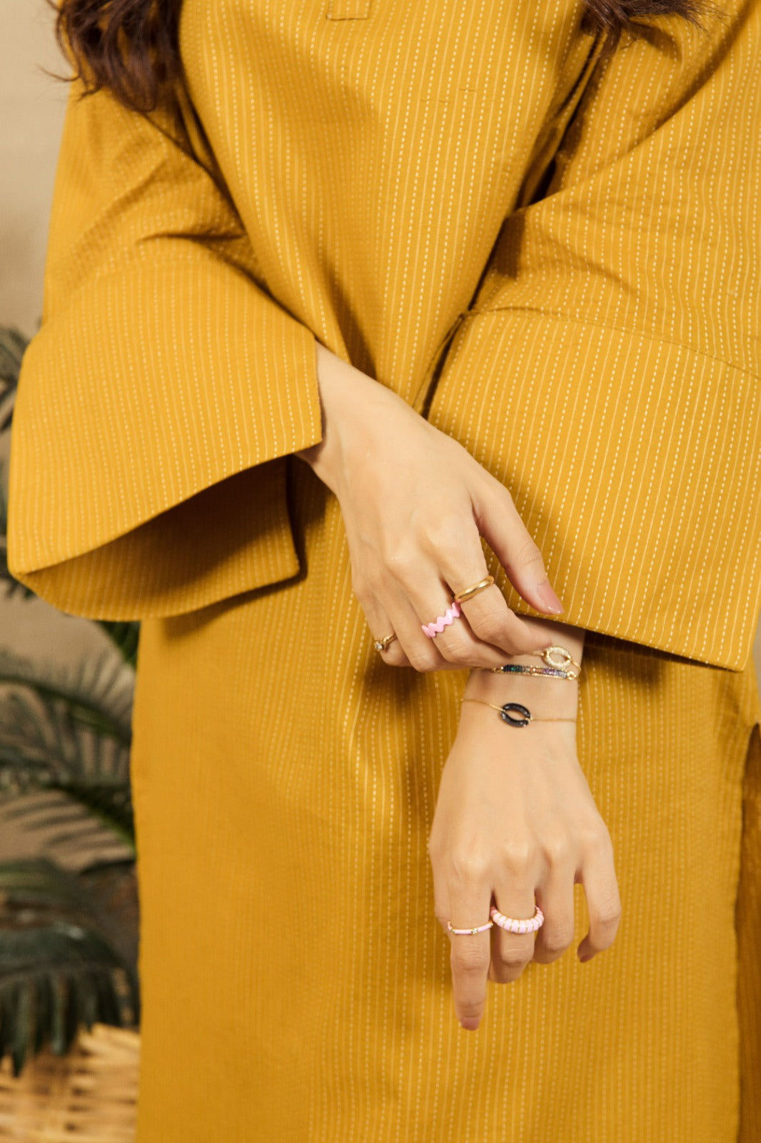 VYBE- Basic Co-Ord-Opal Mustard