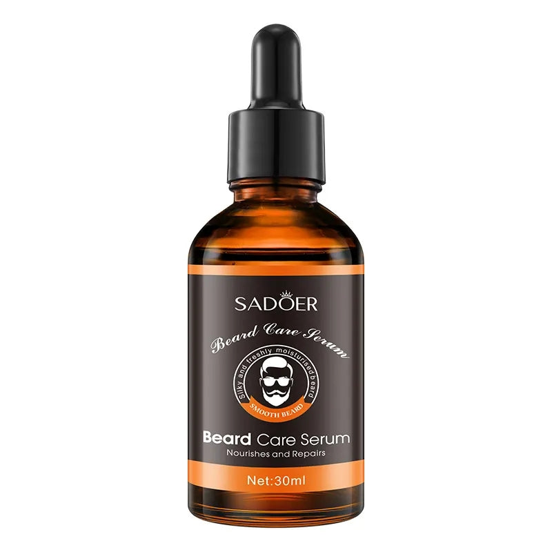 SADOER Beard Growth & Beard Care Essential Oil For Men Beard Grooming Treatment Beard Serum 30ml - SD94242