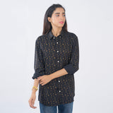 VYBE- Casual Shirts Printed Black