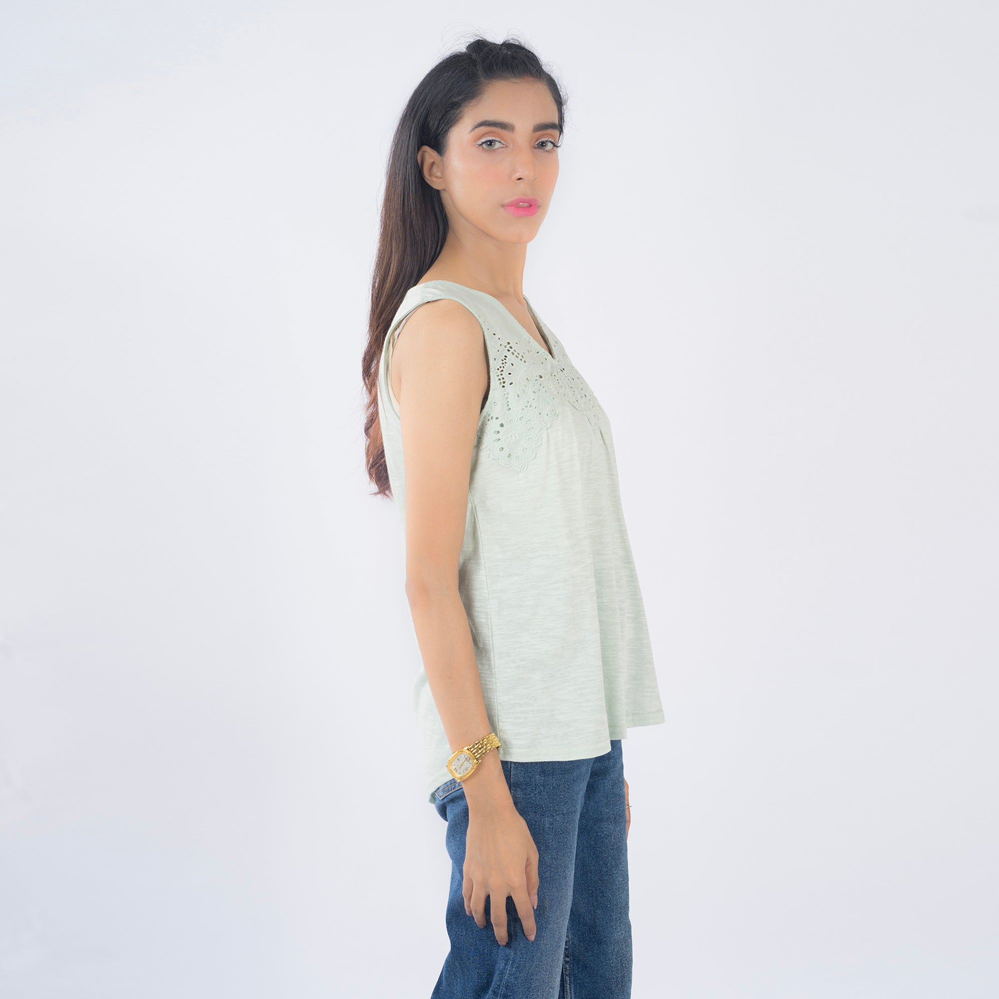 VYBE- Ladies Tops-Light Green
