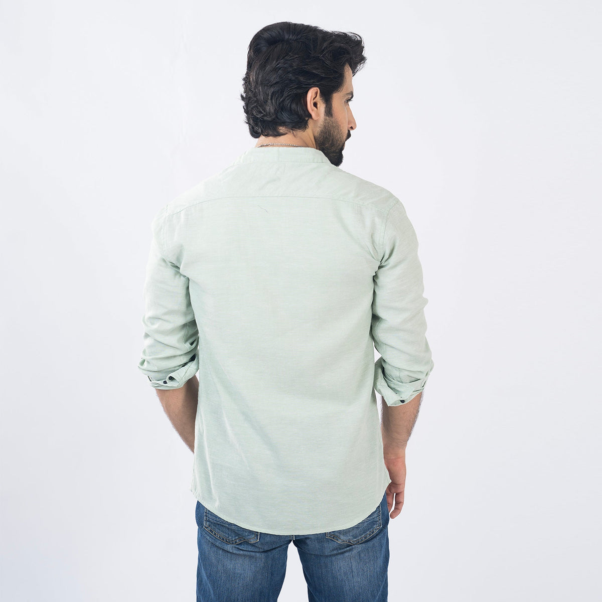 VYBE- Casual Shirt Light Green