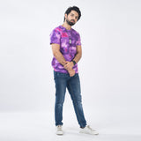 VYBE- T-Shirt-Purple Tye & Die-S