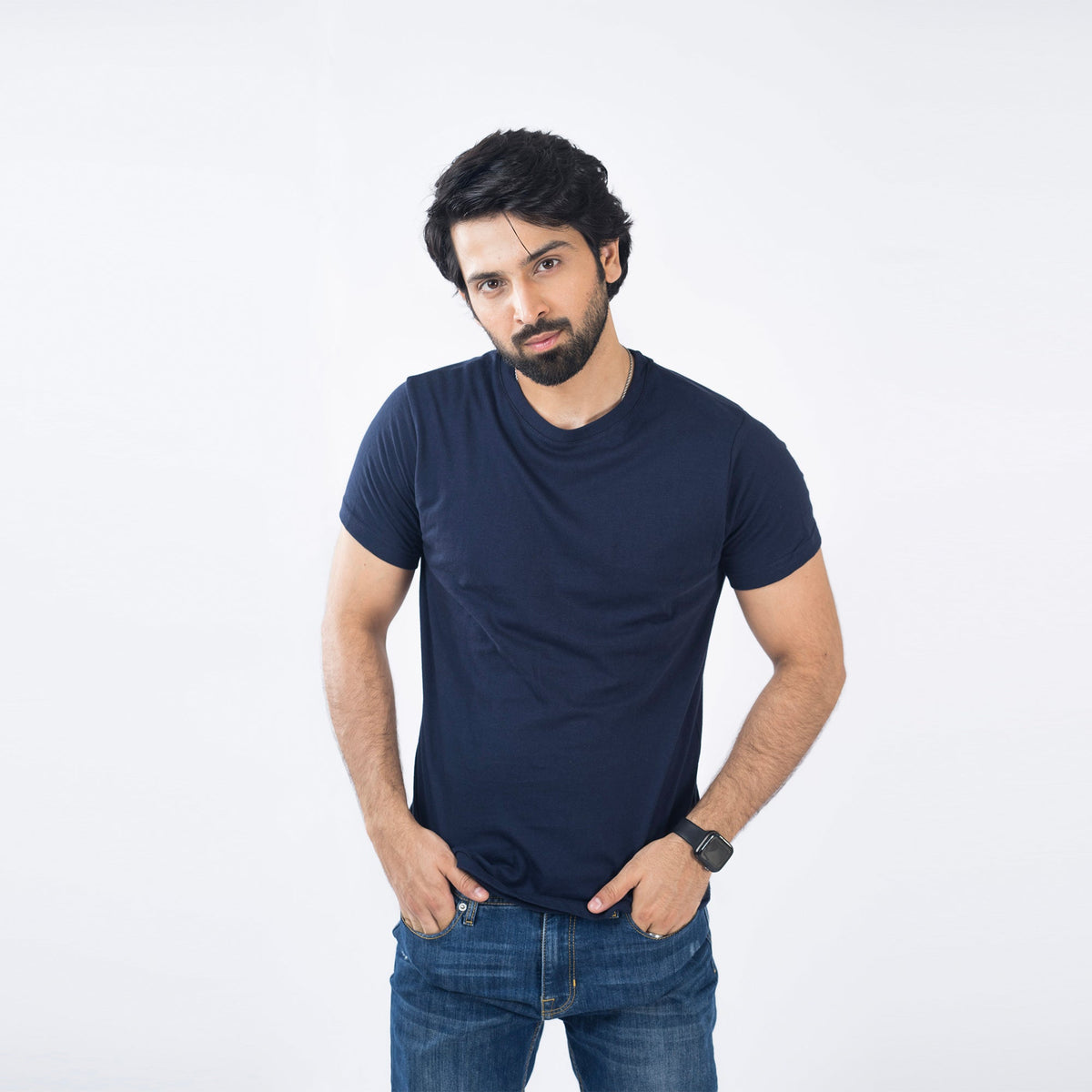 VYBE- T-Shirt-Navy Blue