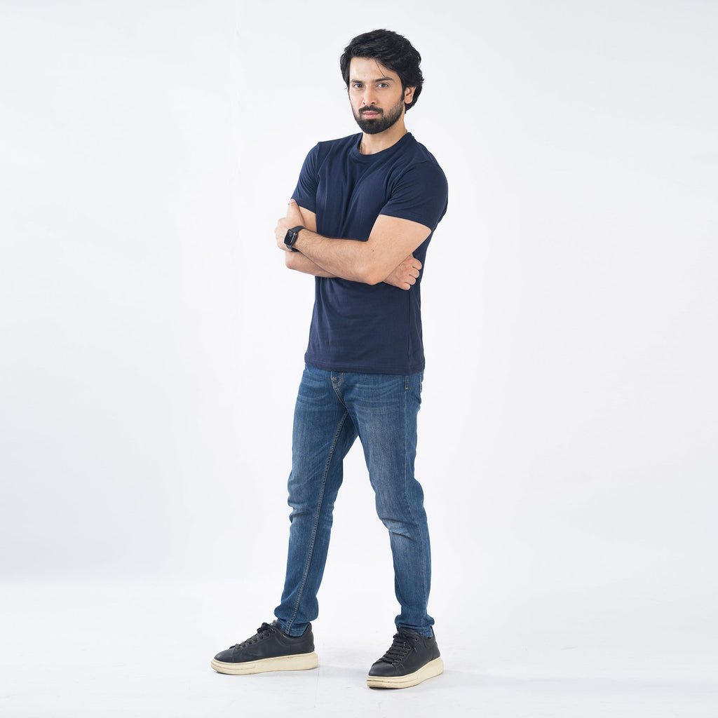 VYBE- T-Shirt-Navy Blue