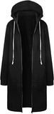 VYBE- Long Zipper Hoodie- Black