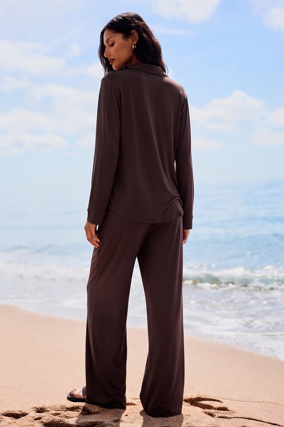 Cloud Pajama Set - Mocha